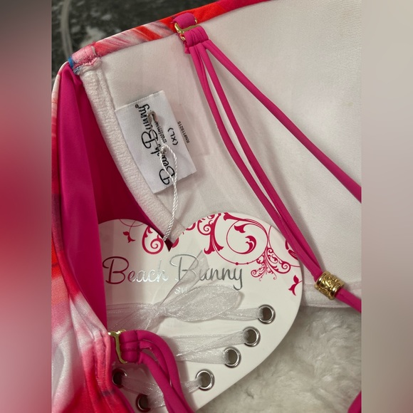 NWT beach bunny bikini Birds of Paradise, XL top and XL or L bottoms - Picture 12 of 16